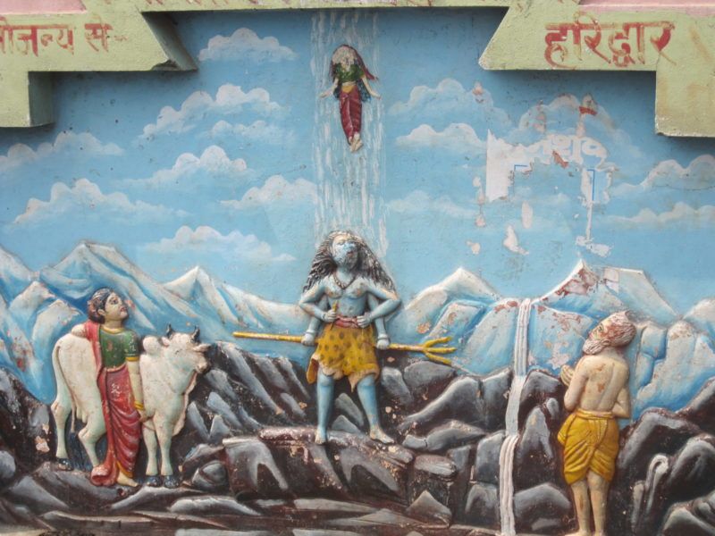 Shiva leitet die Ganga zur Erde